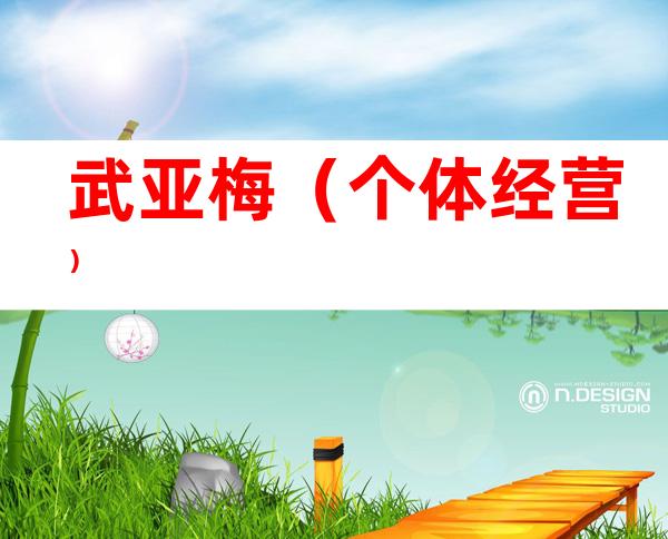 武亚梅（个体经营）